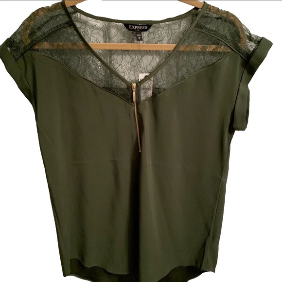 Express Tops - 🌈 Express | NWT Hunter green top
